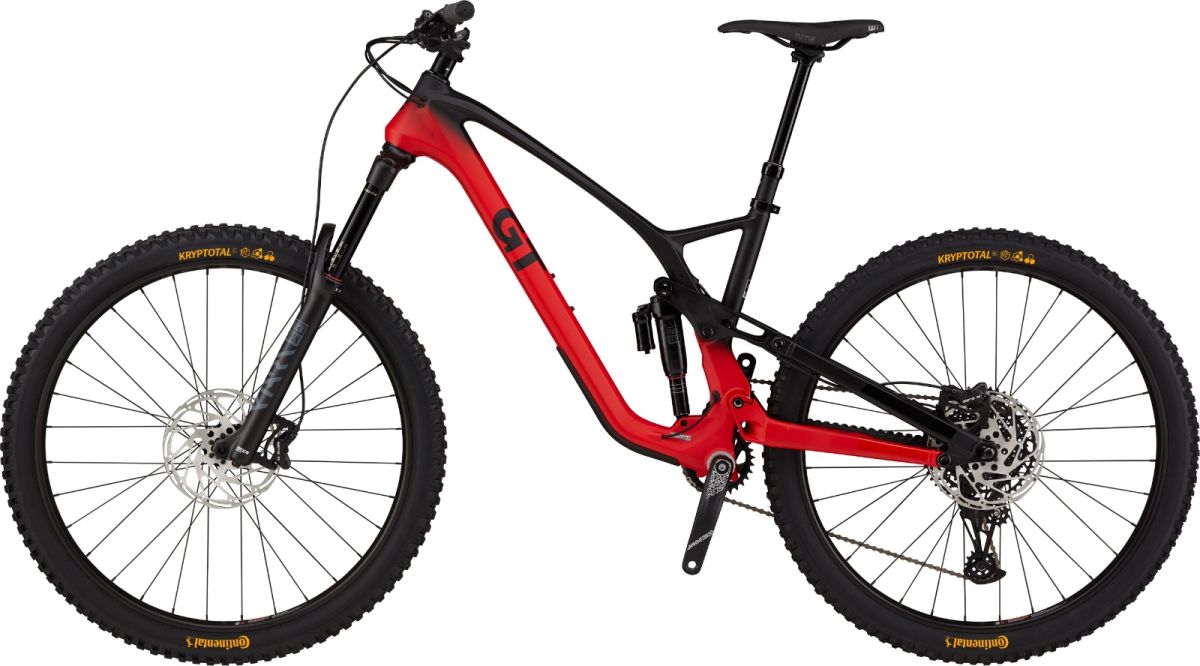 Bicicleta GT Force Carbon Elite Negro-Rojo