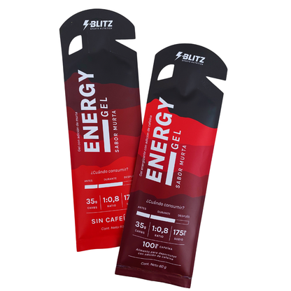 Gel Energético Blitz Murta Sin Cafeína
